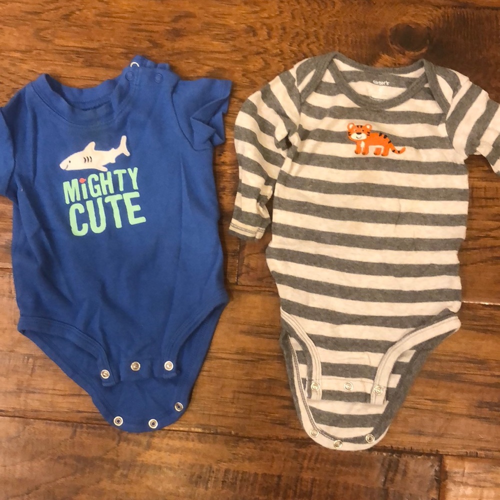 Bundle of Carter's 6 months onsies
