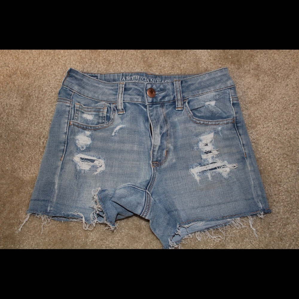 Blue jean shorts