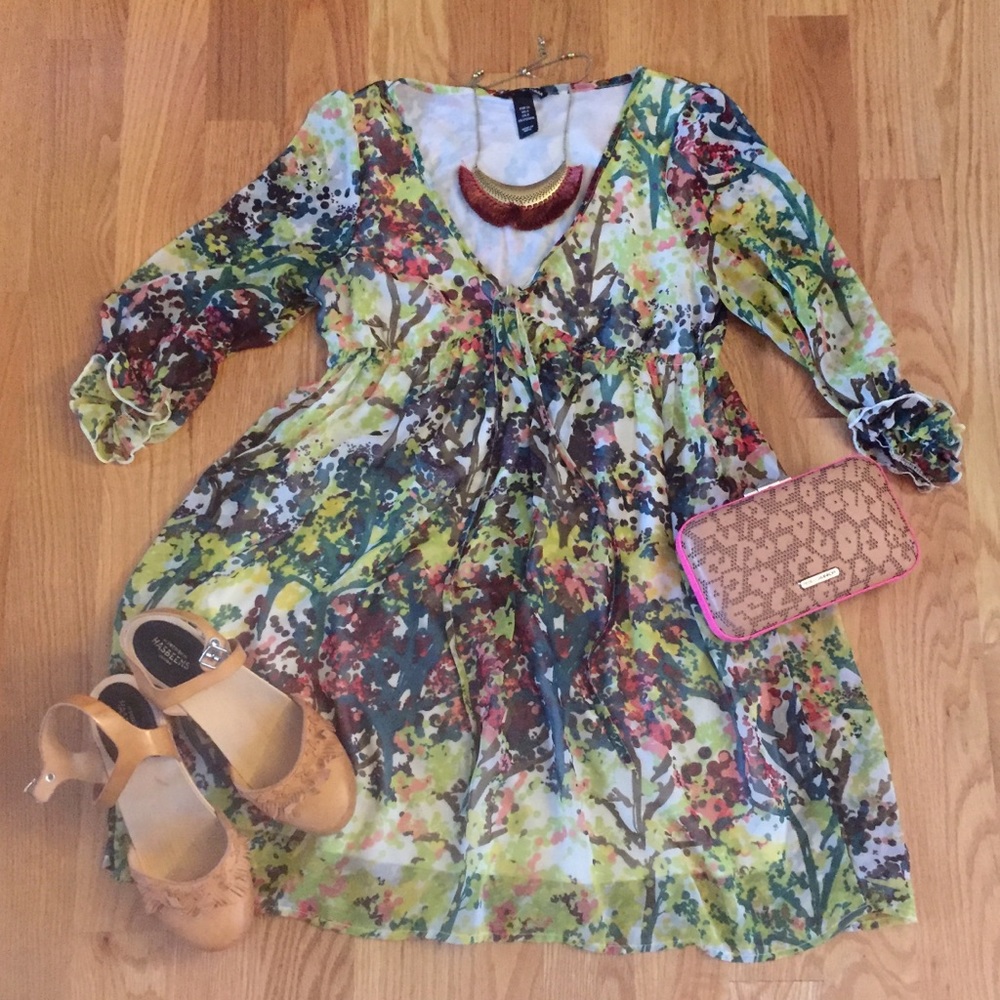 H&M Abstract Floral Dress