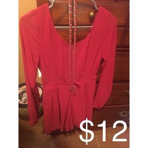 Red romper