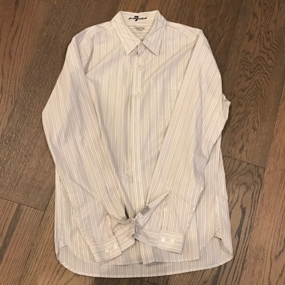 7 for all mankind men's dress shirt