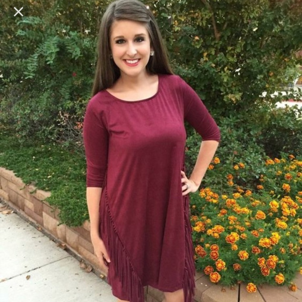 Faux Suede Dress
