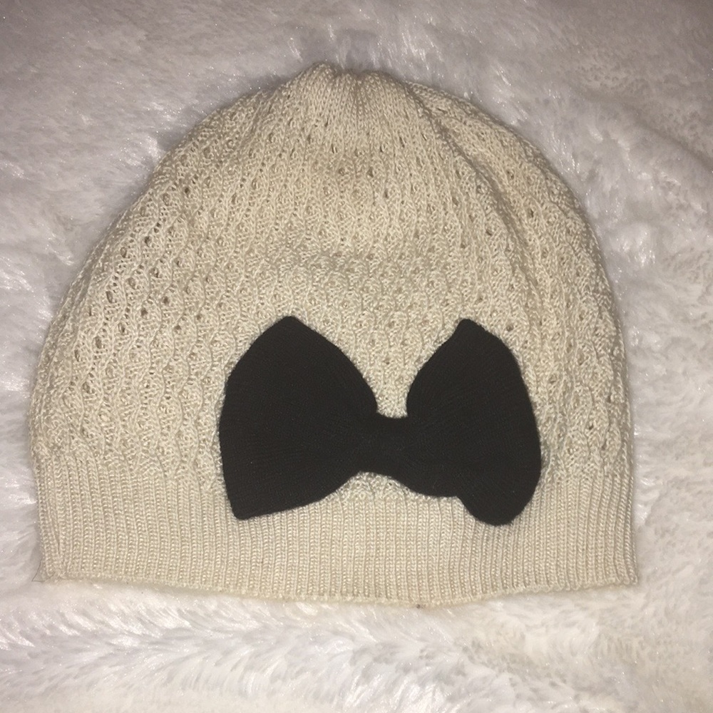 Cream beanie