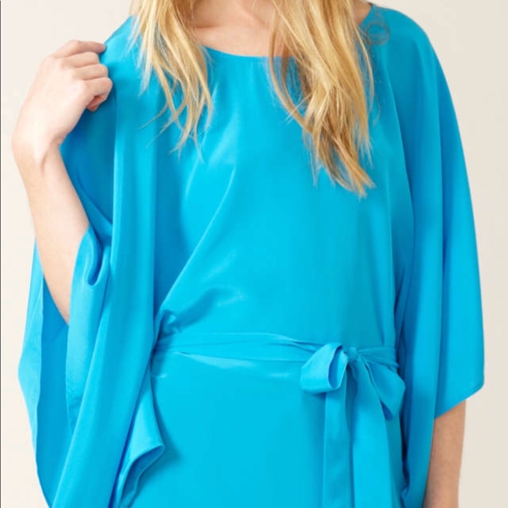 Silk mini caftan Twelfth Street by Cynthia Vincent