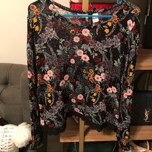 NEW Floral Lace Knit H&M Top