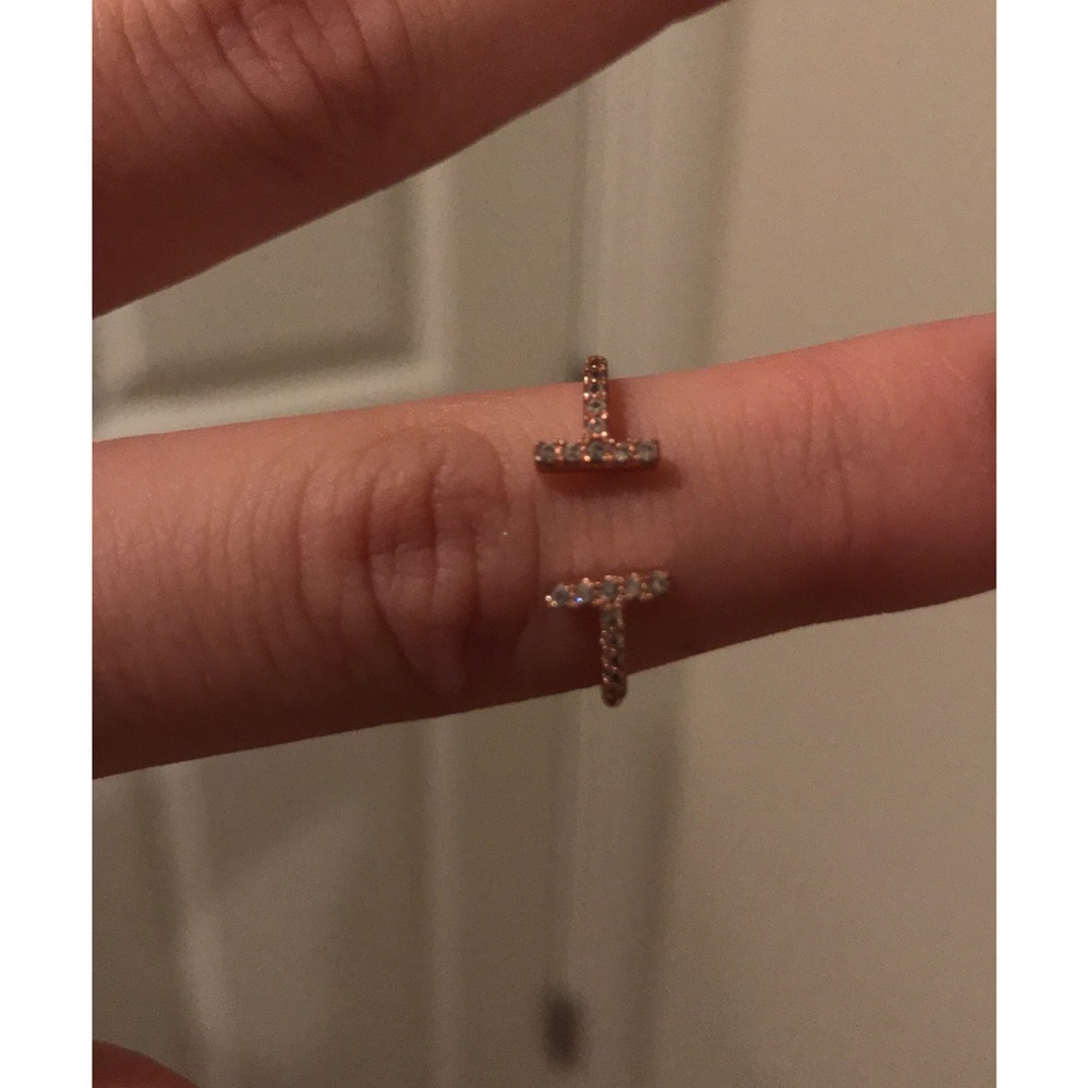 Rose Gold T Ring