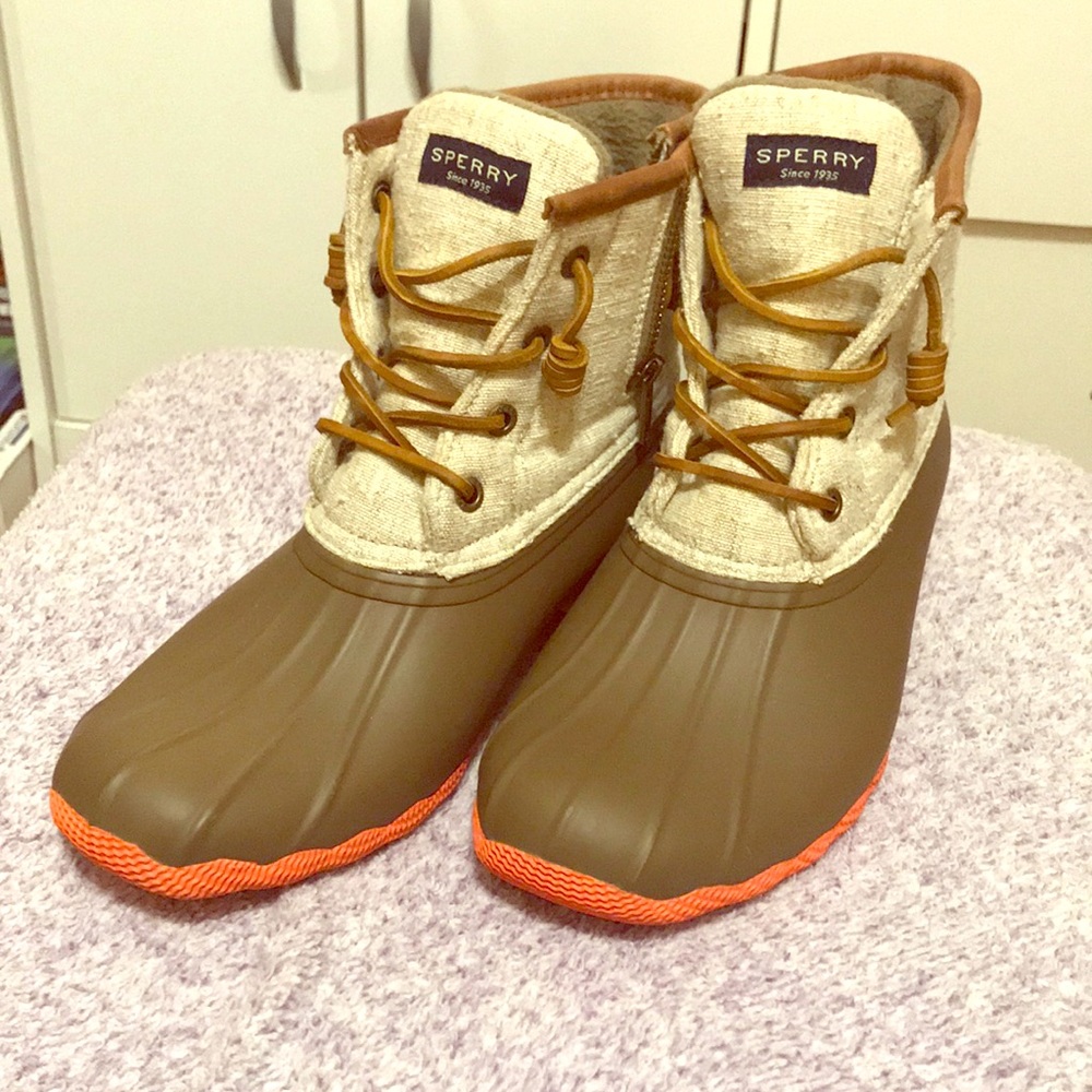 Hardly worn, Sperry duck boots!