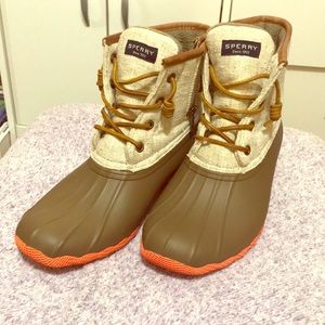 Hardly worn, Sperry duck boots!