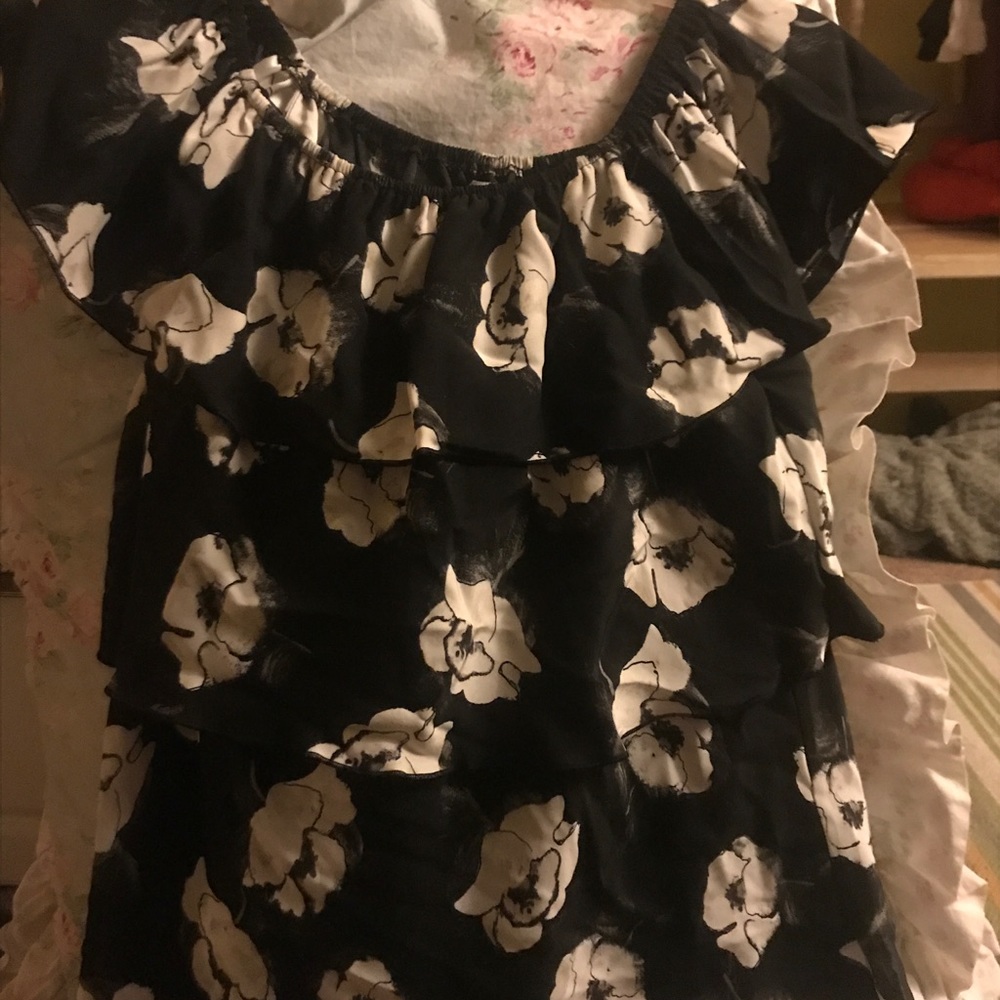 Black House White Market black and white floral