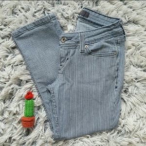 Levi's striped jeans