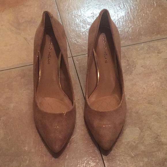 ANTONIO MELANI Shoes - Antonio Melani sand gold heels new with box