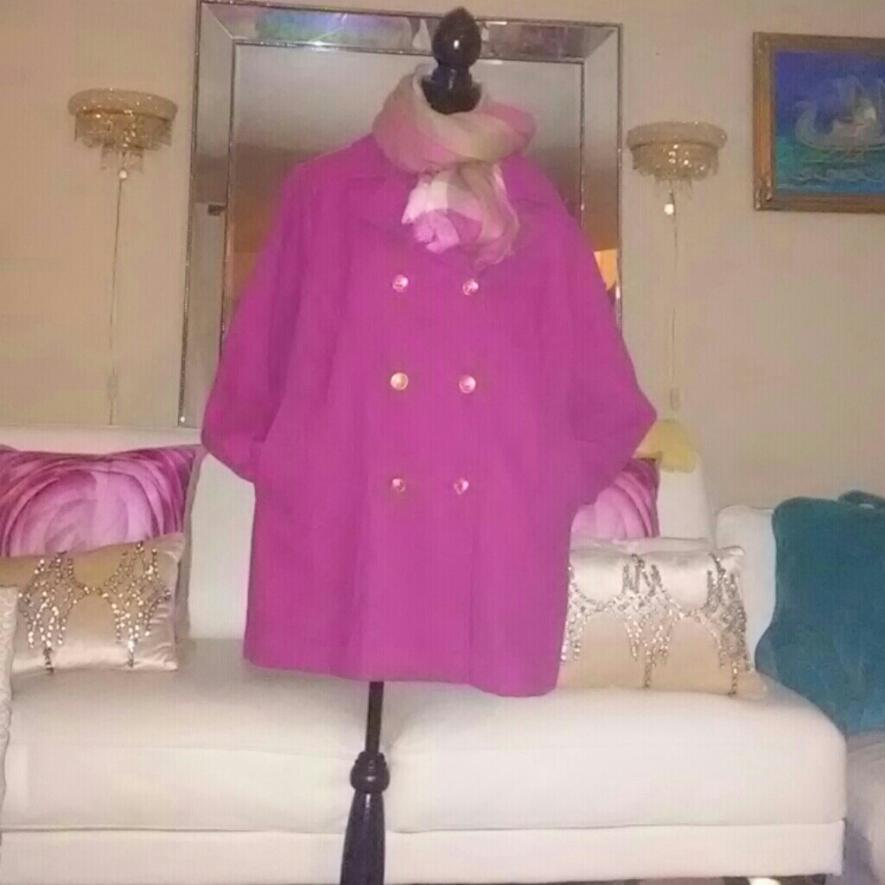 Wool Orchid Coat/ Sold