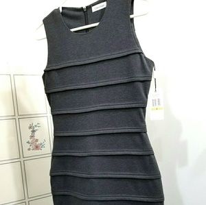 Calvin Klein Charcoal Sleeveless Dress