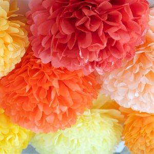 BRAND NEW | Set of 30 Tissue Poms-Poms Party Decor
