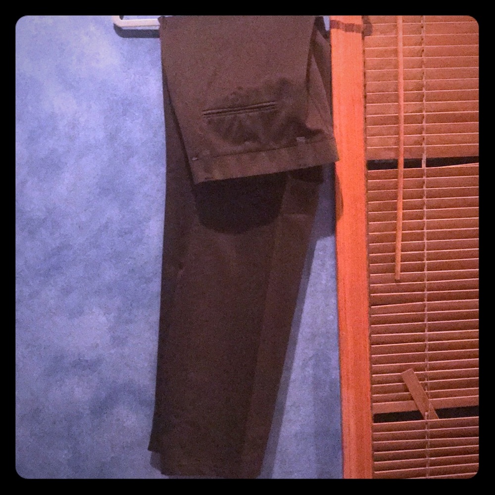 Dark brown dress pants