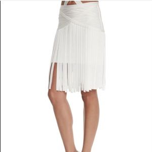 NWT Herve Leger Sale Haylen Draped Bandage Skirt M