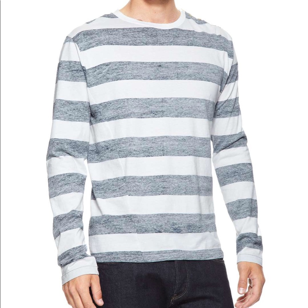 French Connection, Inside-Out Stripe Shirt