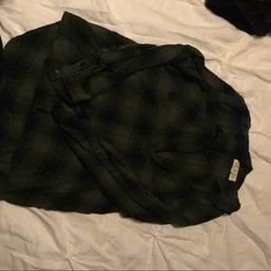 Green and black flannel