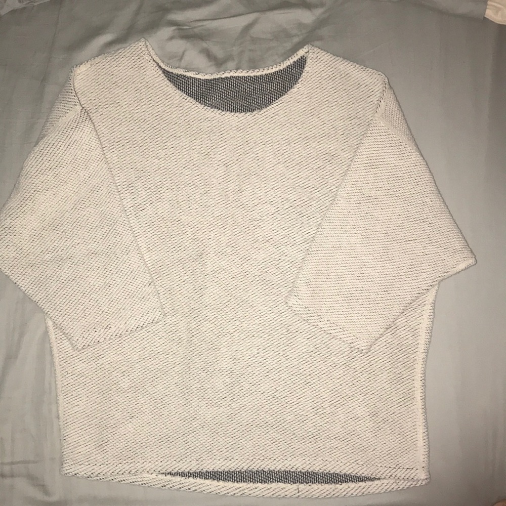 American apparel reversible sweater