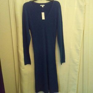 New! New York & Co blue sweater dress