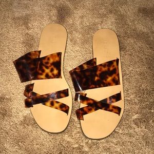 J. Crew tortoise sandals