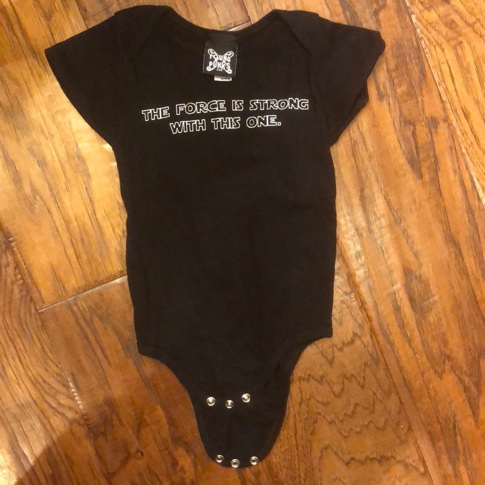 Young punk star wars onsie 12-18 months