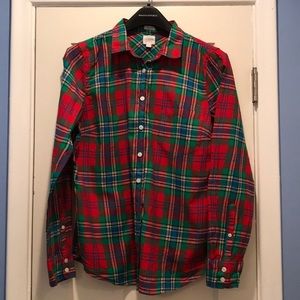 J. Crew flannel shirt.