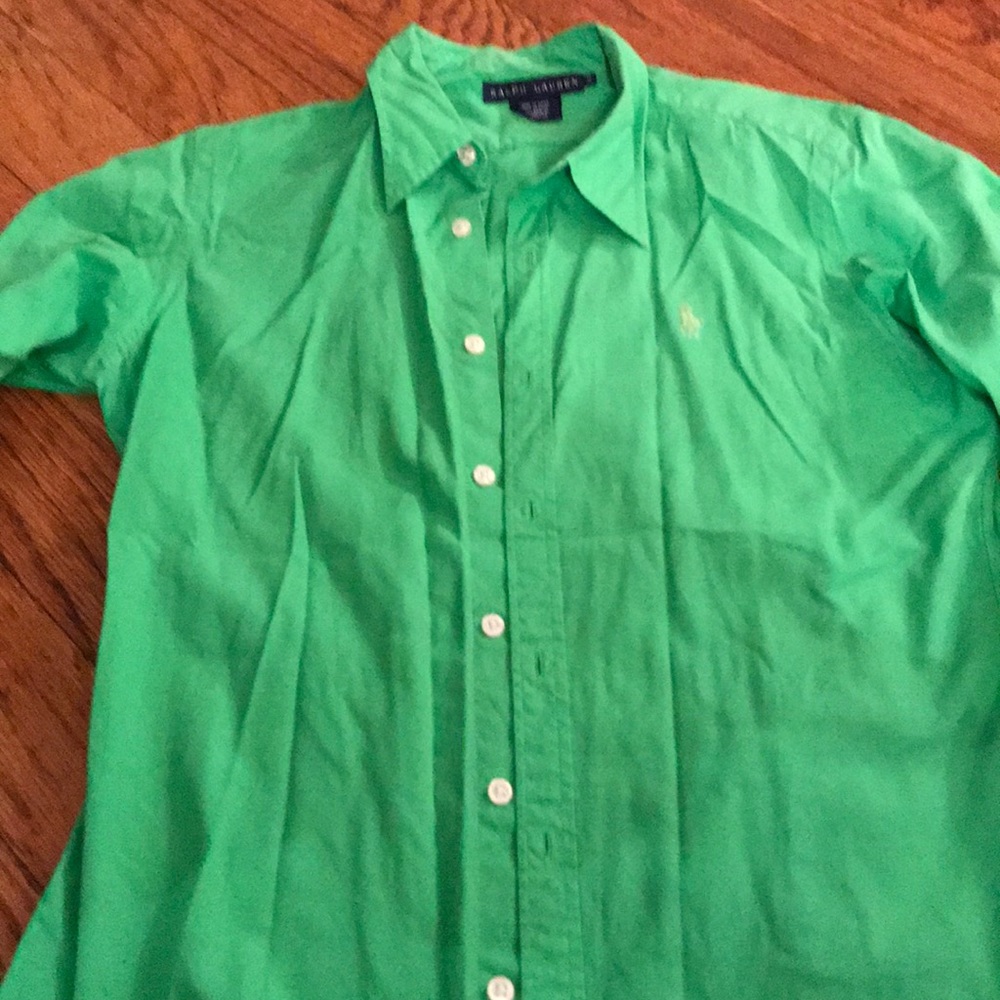 Lime green Ralph Lauren button down
