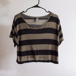 Striped Jersey Crop Top