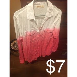Pink dip dye blouse