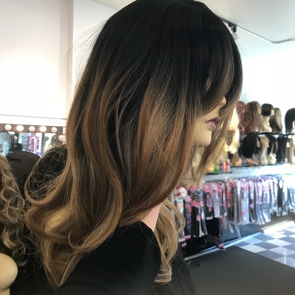 Wig ombré Silky soft skin top excellent price SALE - Picture 5 of 8