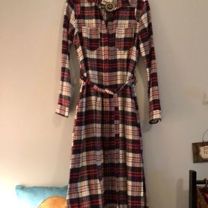 Long flannel dress