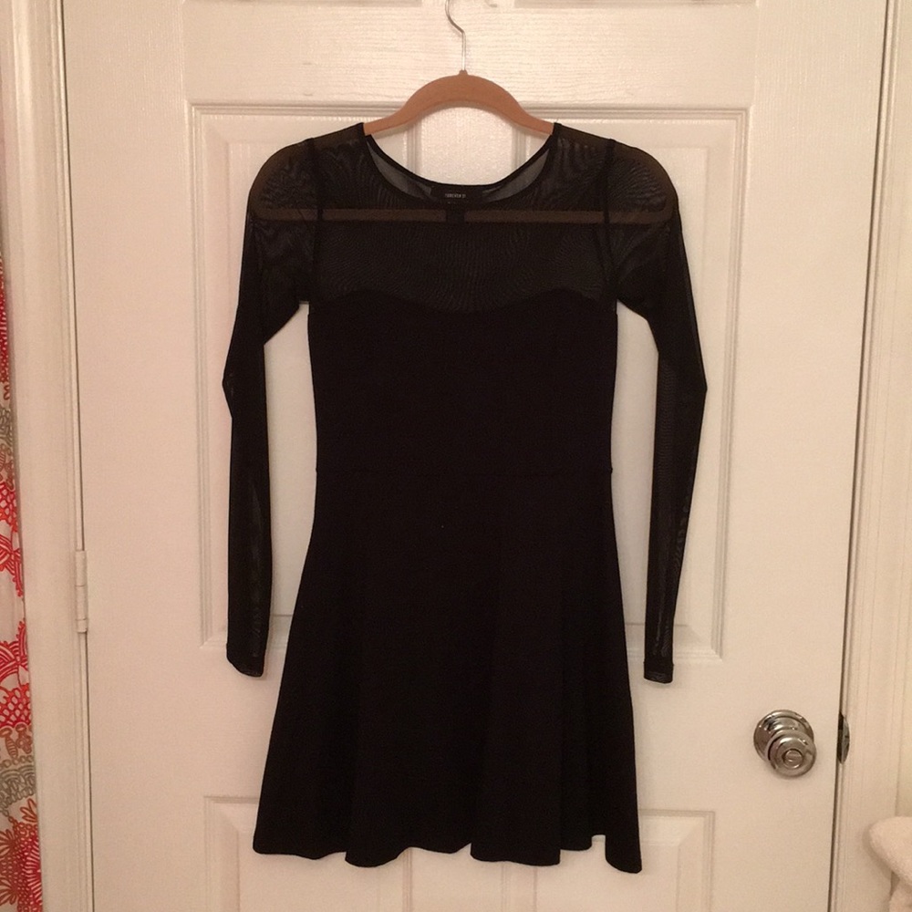 Black Sheer Dress - Picture 2 of 4