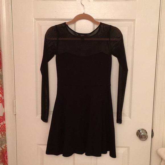 Black Sheer Dress - Picture 2 of 4