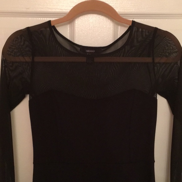 Black Sheer Dress - Picture 3 of 4