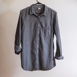 Denim Chambray Button Up Shirt