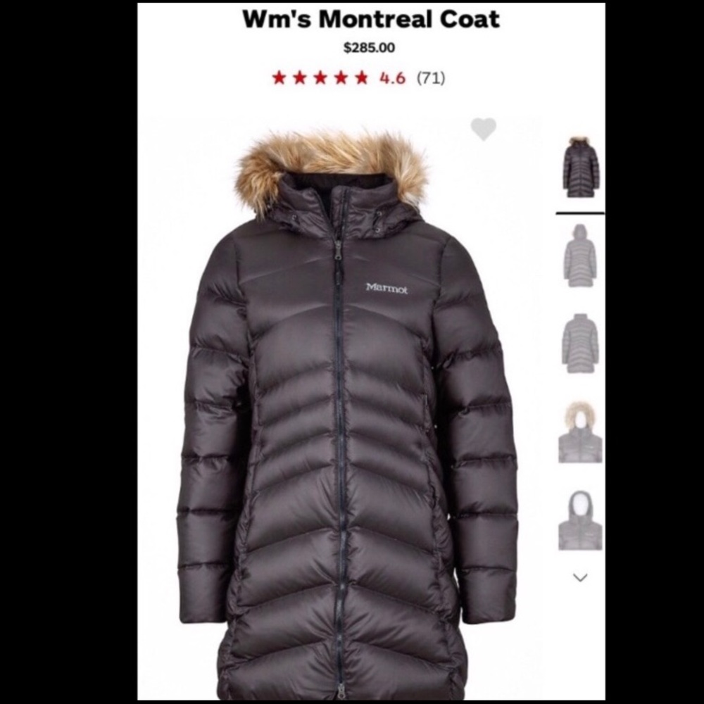 Marmot Montreal long Down Jacket with hood