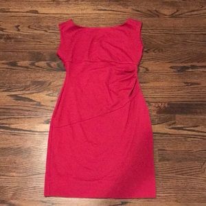 Diane VonFurstenberg cranberry dress.