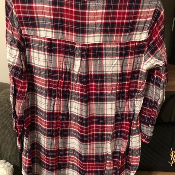 WORN ONCE - Flannel Forever 21 Tunic - Picture 3 of 3