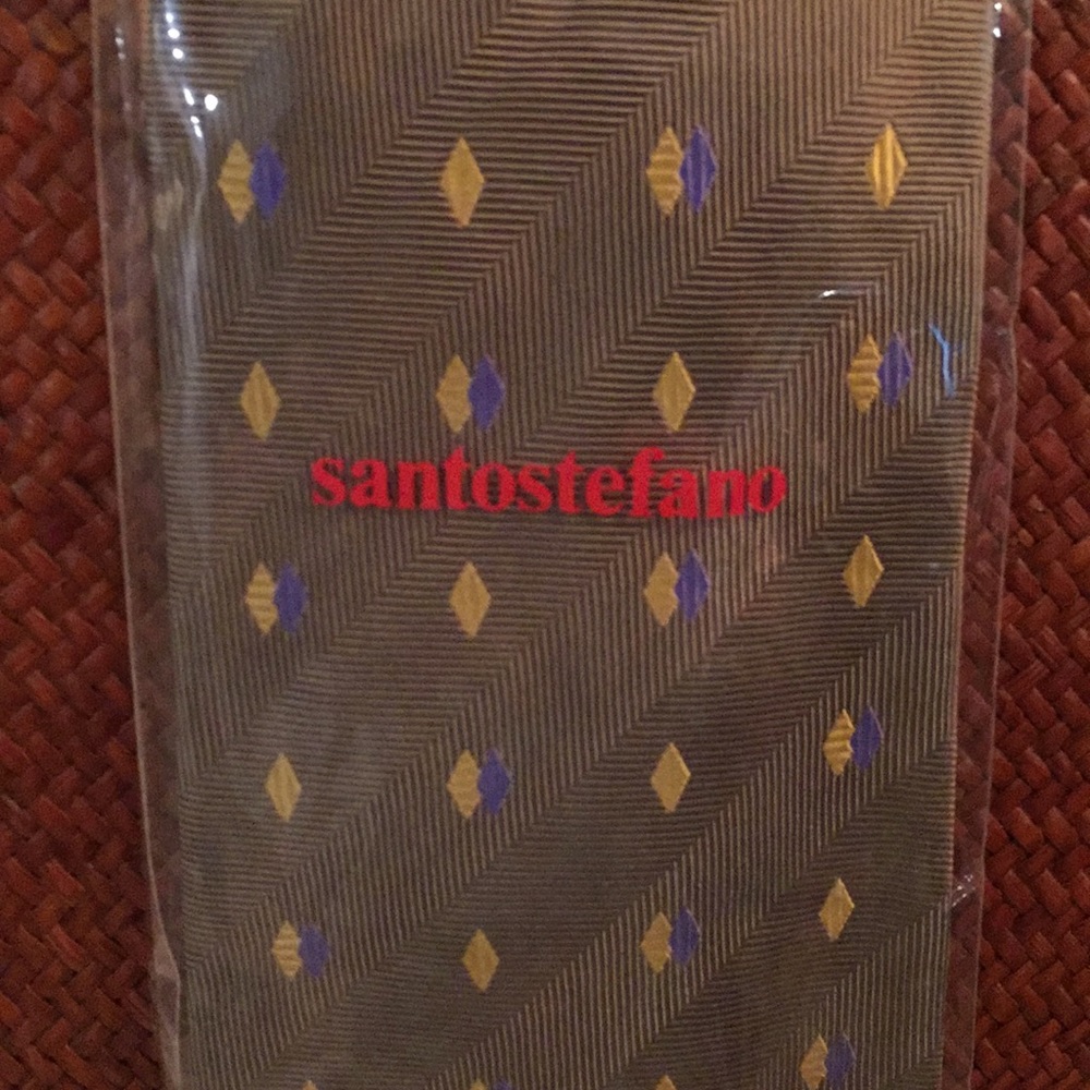 Santostefano Silk tie New in plastic wrap - Picture 3 of 8