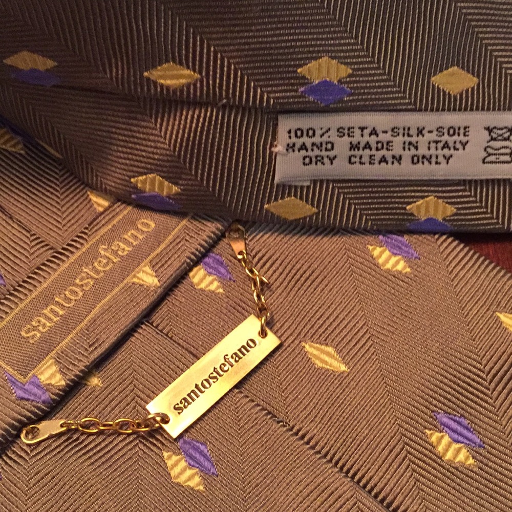 Santostefano Silk tie New in plastic wrap - Picture 8 of 8