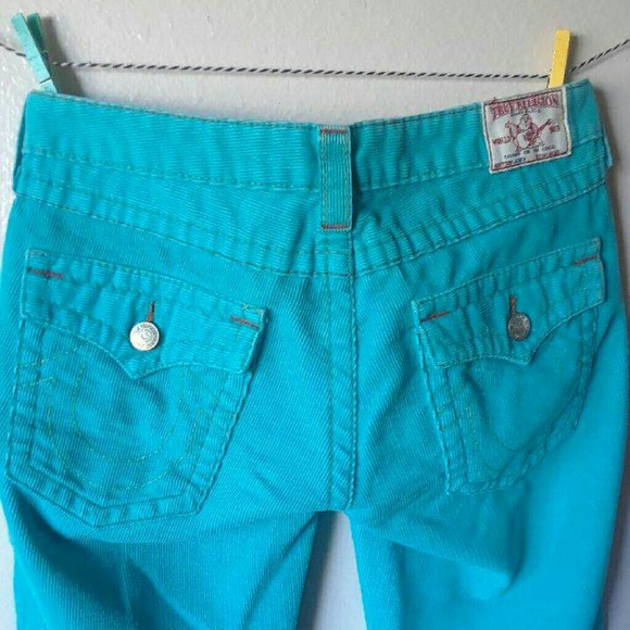 turquoise corduroy pants