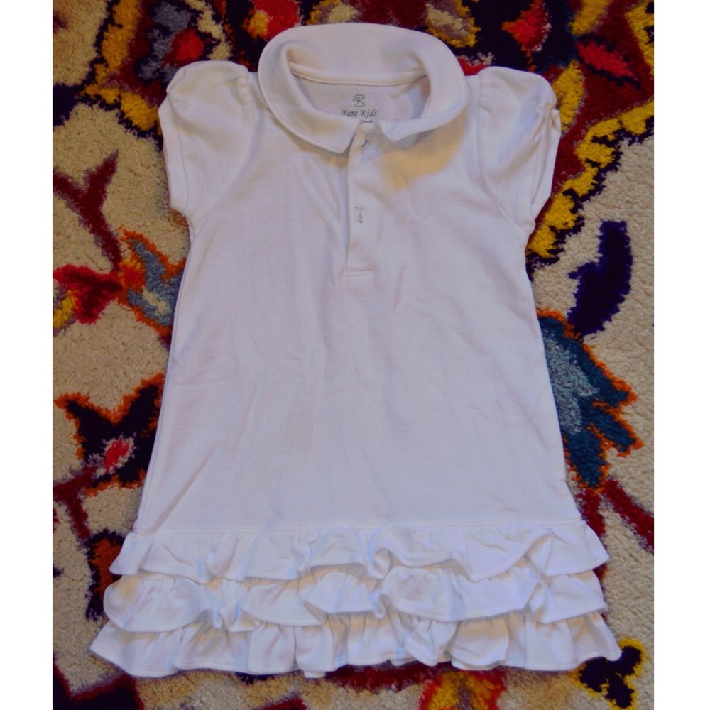 Fore Kids White Polo Golf/Tennis Dress 18-24m