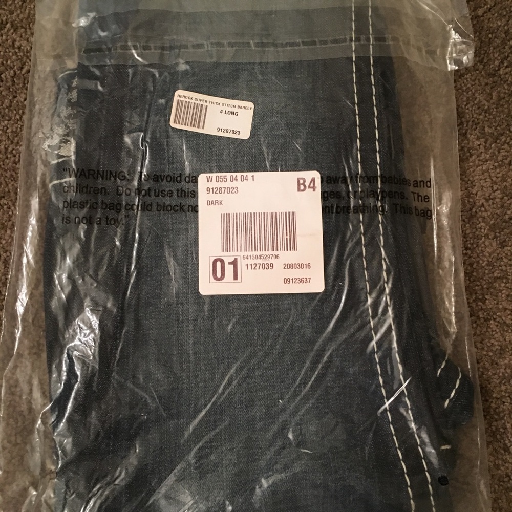 ReRock Bootcut 4 Long / New with Tags Thick stitch