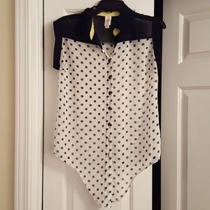Black and white polka dot shirt