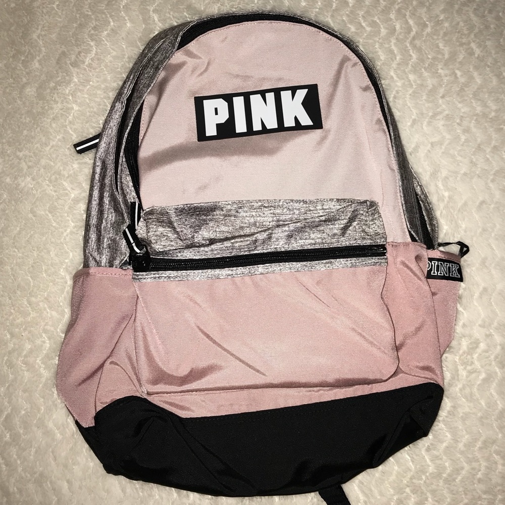 Pink & Gray PINK Victoria’s Secret Backpack