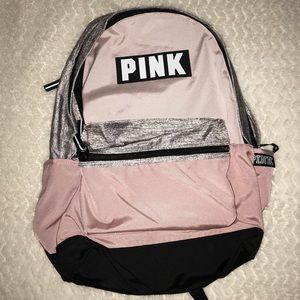 Pink & Gray PINK Victoria’s Secret Backpack