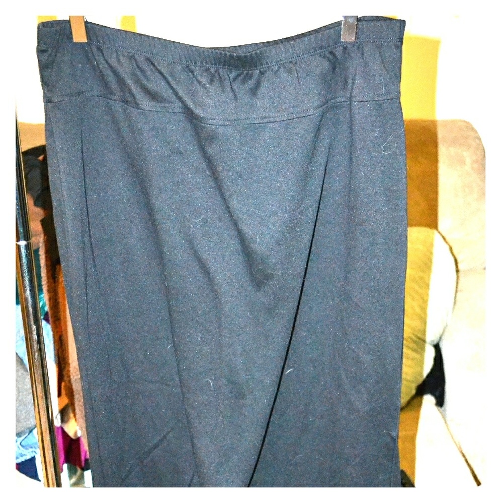 Long black cotton skirt