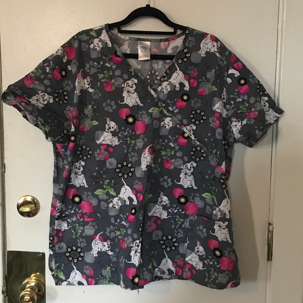 Disney Dalmatians scrub top
