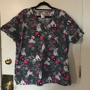 Disney Dalmatians scrub top